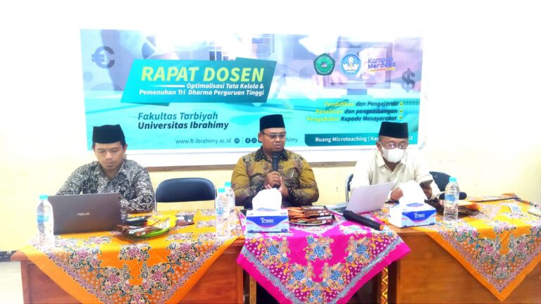 “OPTIMALISASI TATA KELOLA DAN PEMENUHAN TRI DHARMA PT”  JADI PEMBAHASAN RAPAT DOSEN FT